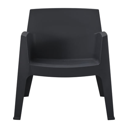 Polypropylene Lounge Armchair Sleek Hm6365.02 Black 62x68x73hcm.