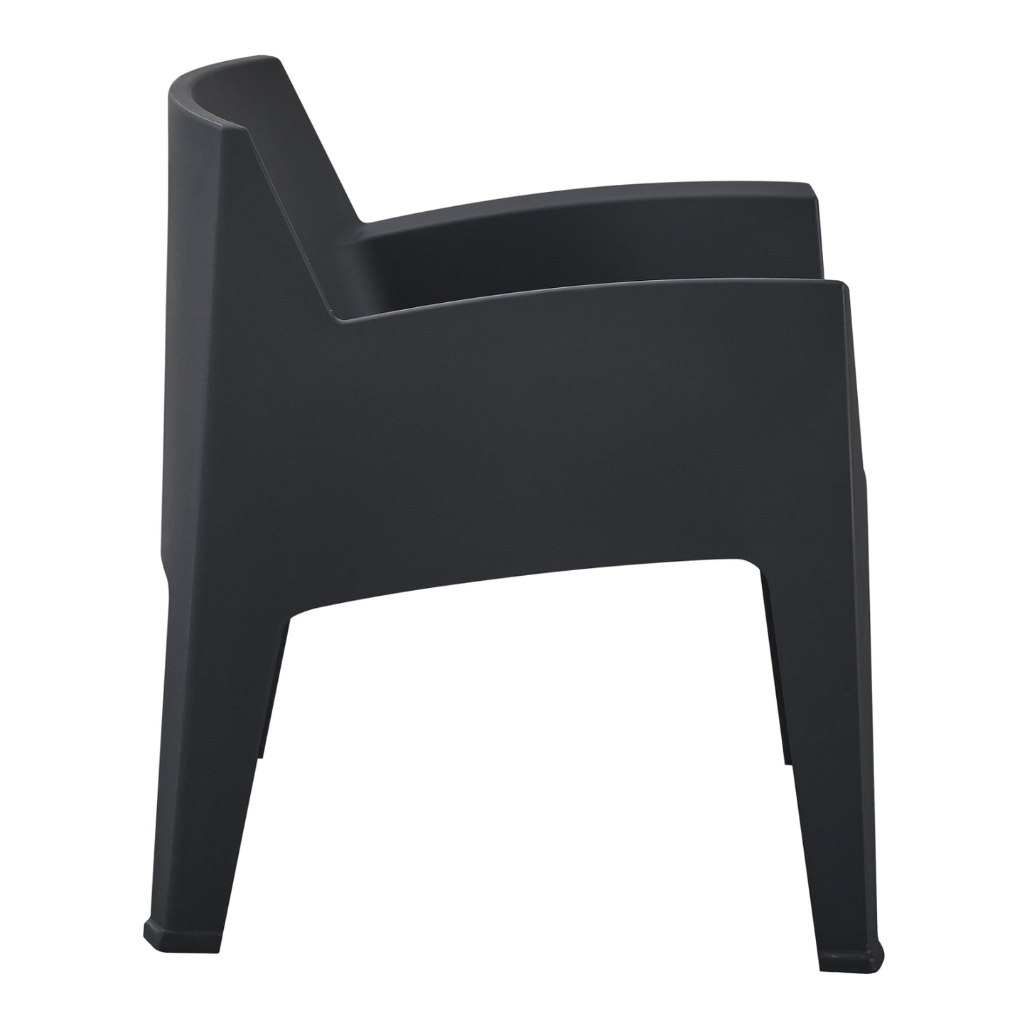 Polypropylene Lounge Armchair Sleek Hm6365.02 Black 62x68x73hcm.