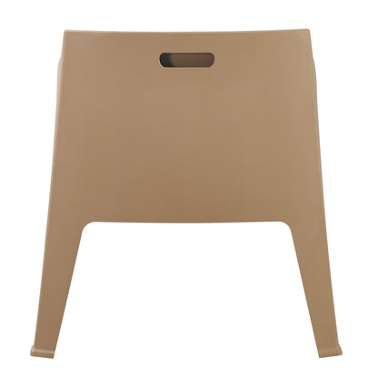 Polypropylene Lounge Armchair Sleek Hm6365.03 Cappuccino 62x68x73hcm.