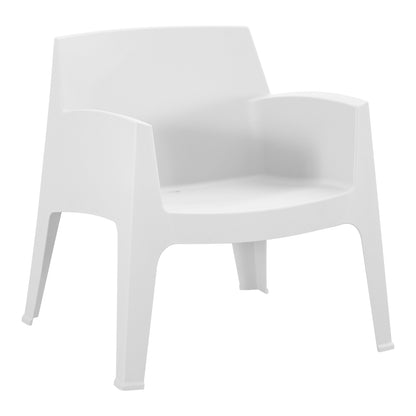 Polypropylene Lounge Armchair Sleek Hm6365.01 White 62x68x73hcm.