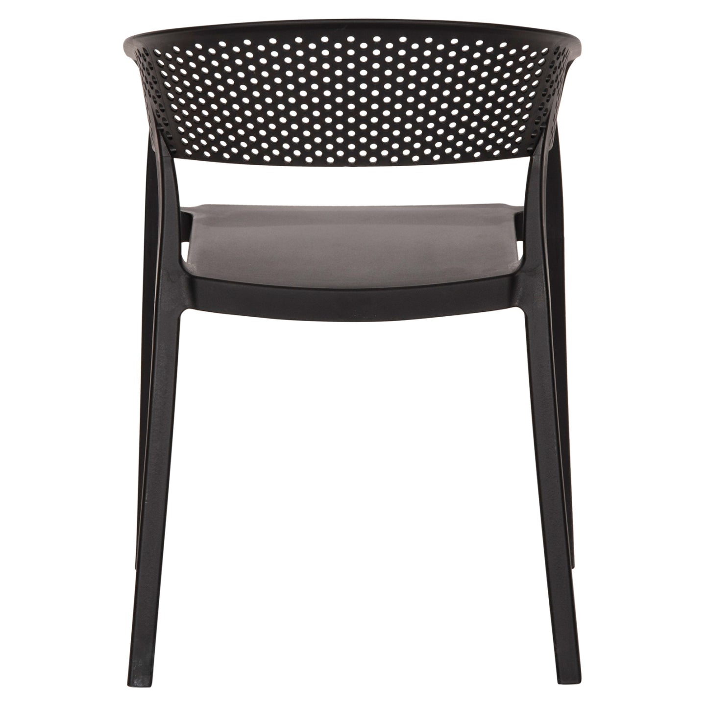 Armchair Polypropylene Perfoe Hm5941.02 In Black 56x50x73hcm.