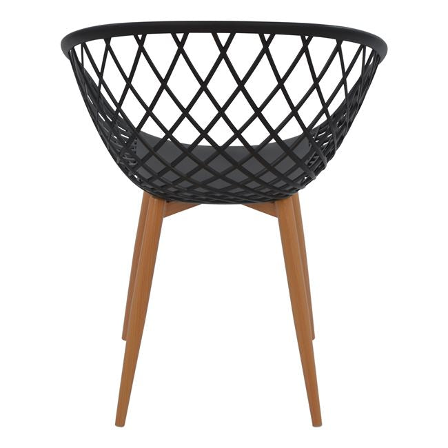 Armchair Polypropylene Black Ariadne Hm8001.02 62,5x56x80cm