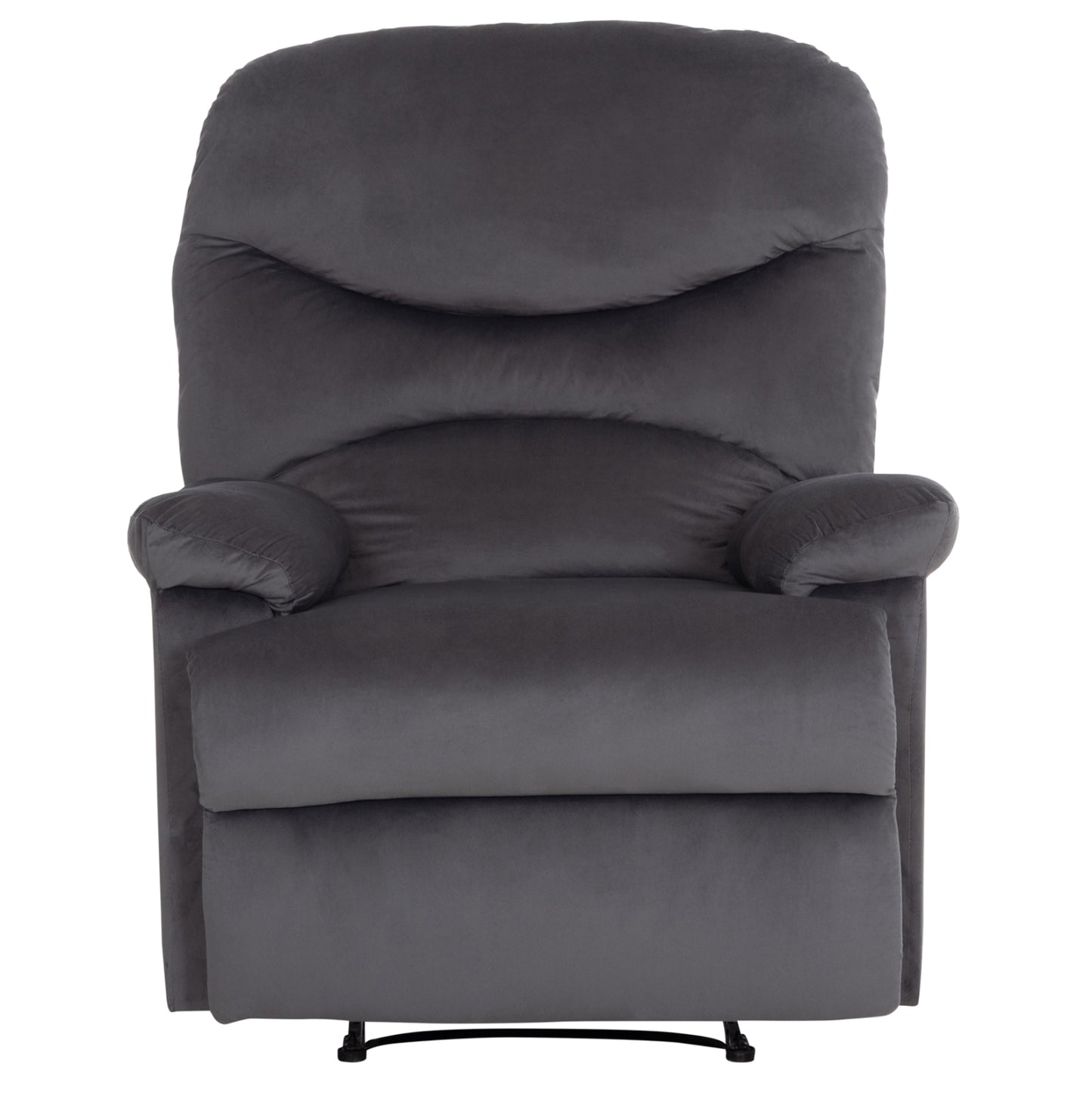 Armchair With Manual Recliner Braylen Hm3298.01 Grey Velvet 85x90x95hcm.