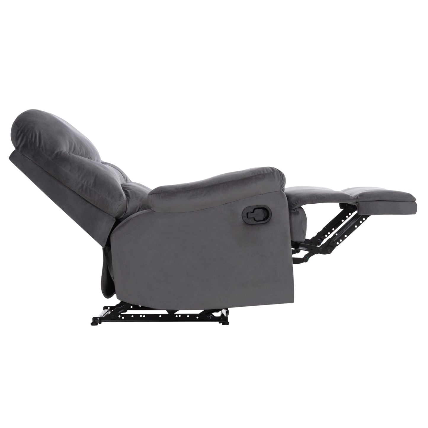 Armchair With Manual Recliner Braylen Hm3298.01 Grey Velvet 85x90x95hcm.