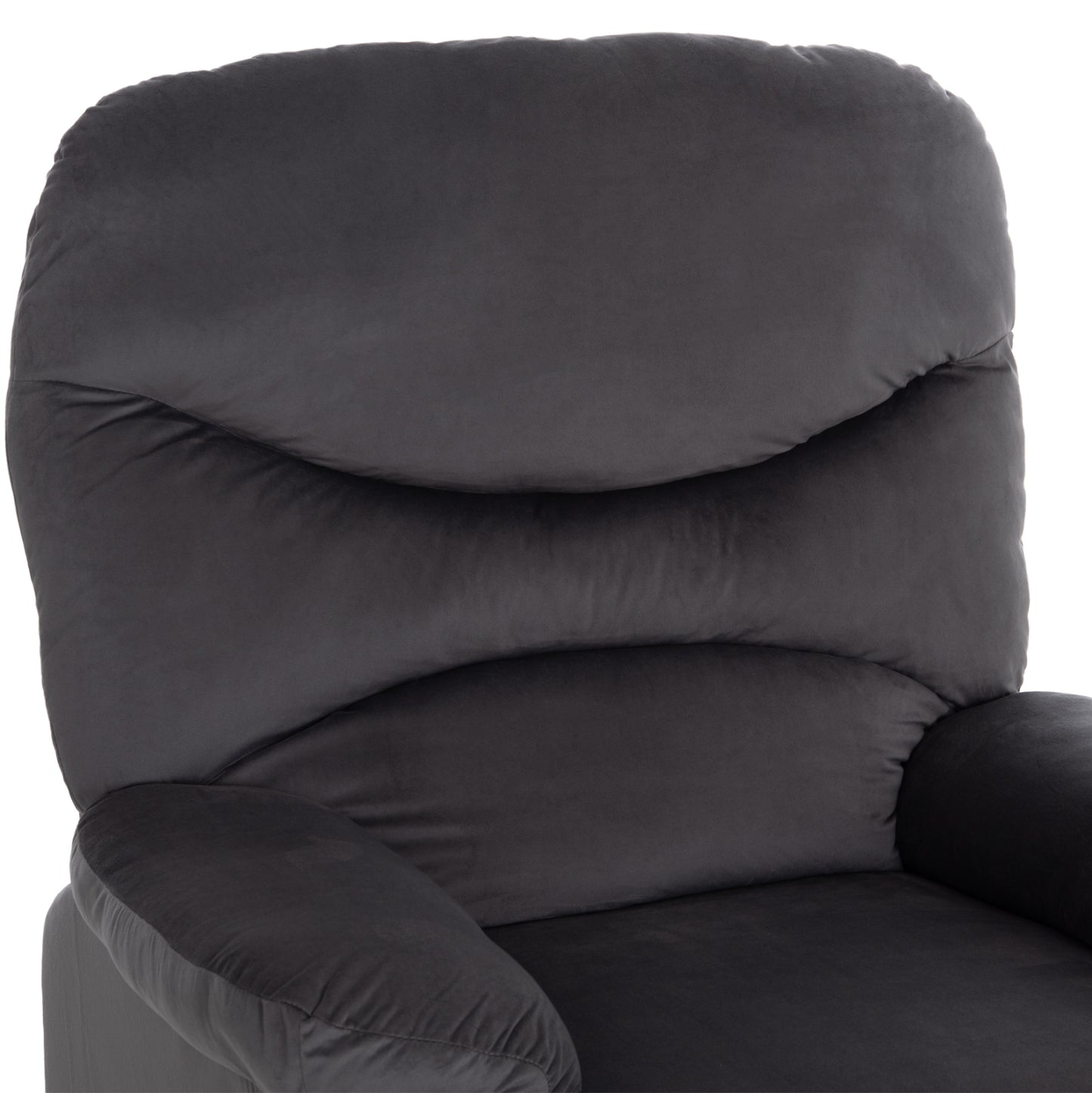 Armchair With Manual Recliner Braylen Hm3298.01 Grey Velvet 85x90x95hcm.