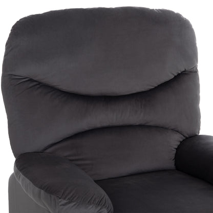 Armchair With Manual Recliner Braylen Hm3298.01 Grey Velvet 85x90x95hcm.