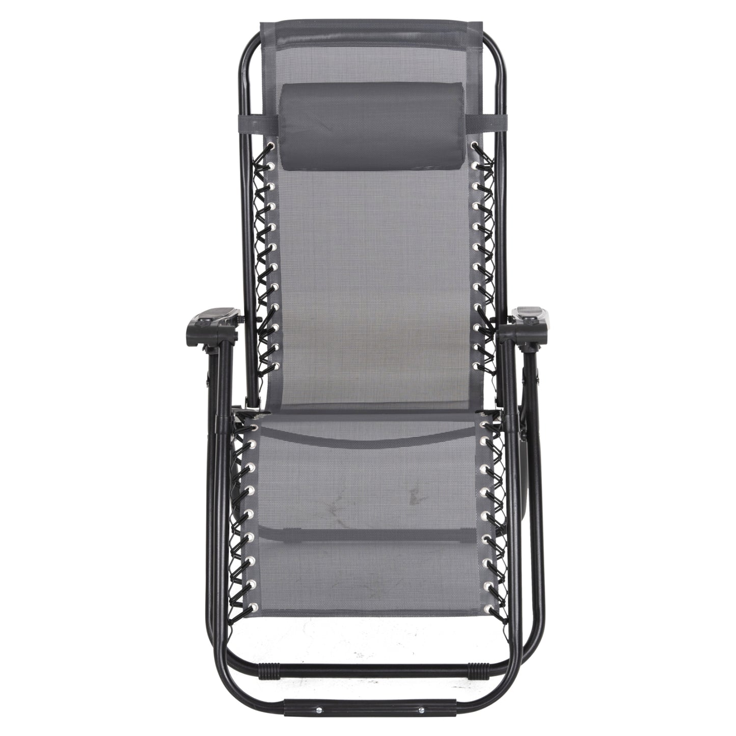 Armchair Relax Companion Hm5095.11 Grey Textilene-black Metal 67x145x110hcm.