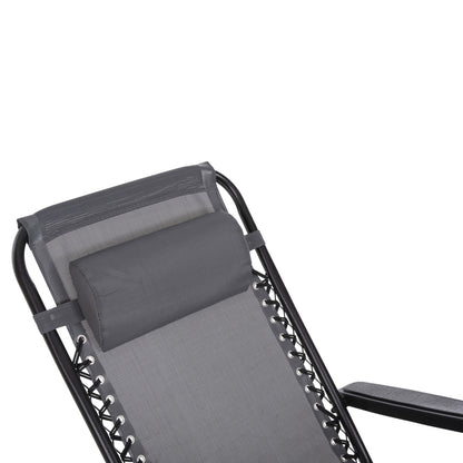 Armchair Relax Companion Hm5095.11 Grey Textilene-black Metal 67x145x110hcm.