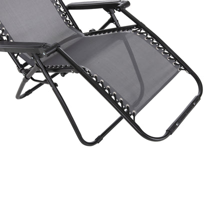 Armchair Relax Companion Hm5095.11 Grey Textilene-black Metal 67x145x110hcm.