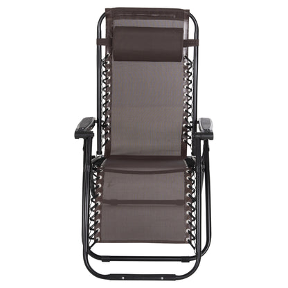 Armchair Relax Companion Hm5095.13 Brown Textilene-black Metal 67x145x110hcm.