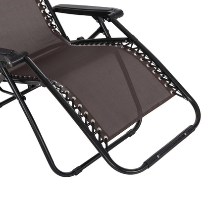 Armchair Relax Companion Hm5095.13 Brown Textilene-black Metal 67x145x110hcm.