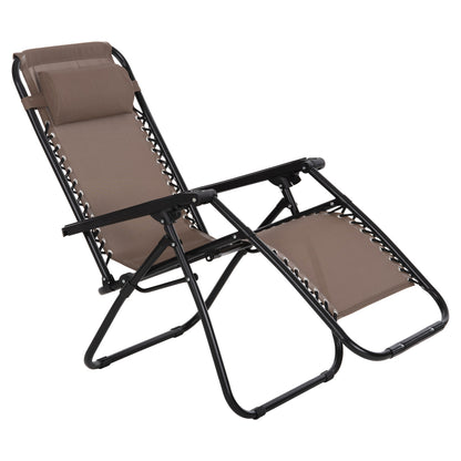 Armchair Relax Companion Hm5095.14 Champagne Colored Textilene-black Metal 67x145x110hcm.