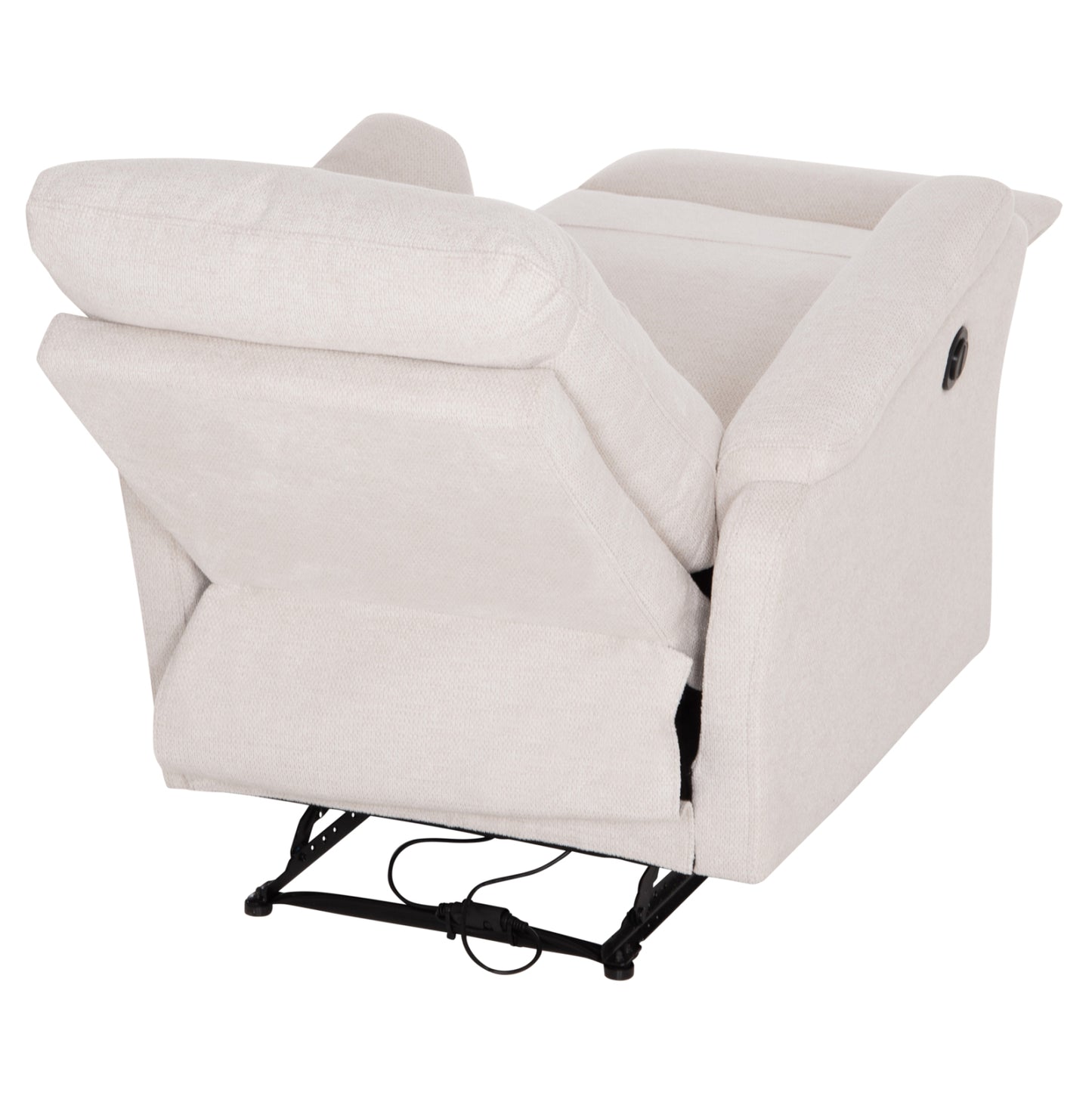 Armchair Relax With Electric Recline Synthia Hm3309.01 Beige Fabric 75x86x100hcm.