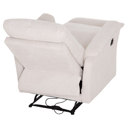 Armchair Relax With Electric Recline Synthia Hm3309.01 Beige Fabric 75x86x100hcm.