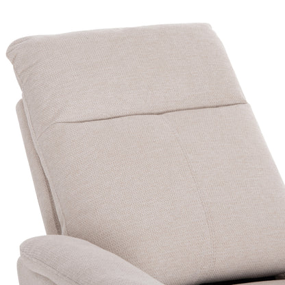 Armchair Relax With Electric Recline Synthia Hm3309.01 Beige Fabric 75x86x100hcm.
