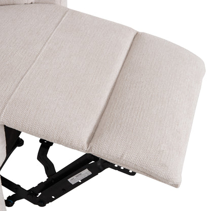 Armchair Relax With Electric Recline Synthia Hm3309.01 Beige Fabric 75x86x100hcm.