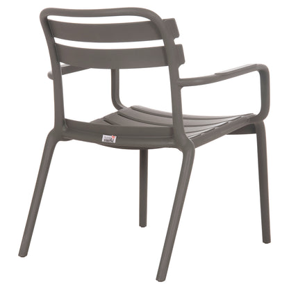 Polypropylene Lounge Armchair Korver Hm6333.05 Dark Olive Green 63.5x65x76hcm.