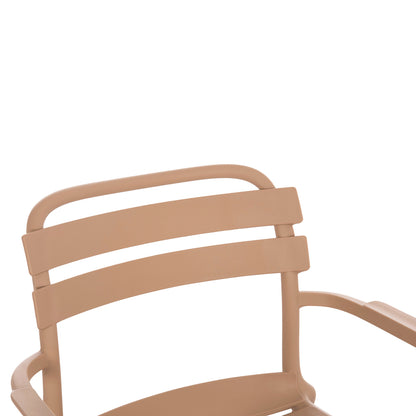 Polypropylene Lounge Armchair Korver Hm6333.04 Cappuccino 63.5x65x76hcm.