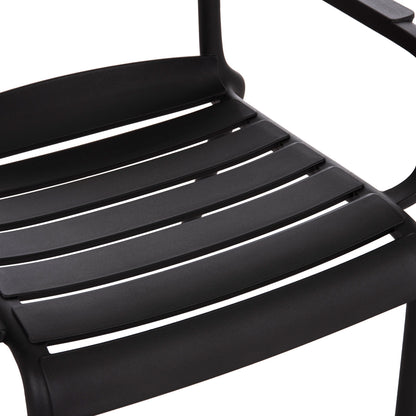 Polypropylene Lounge Armchair Korver Hm6333.02 Black 63.5x65x76hcm.