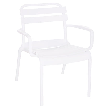 Polypropylene Lounge Armchair Korver Hm6333.01 White 63.5x65x76hcm.