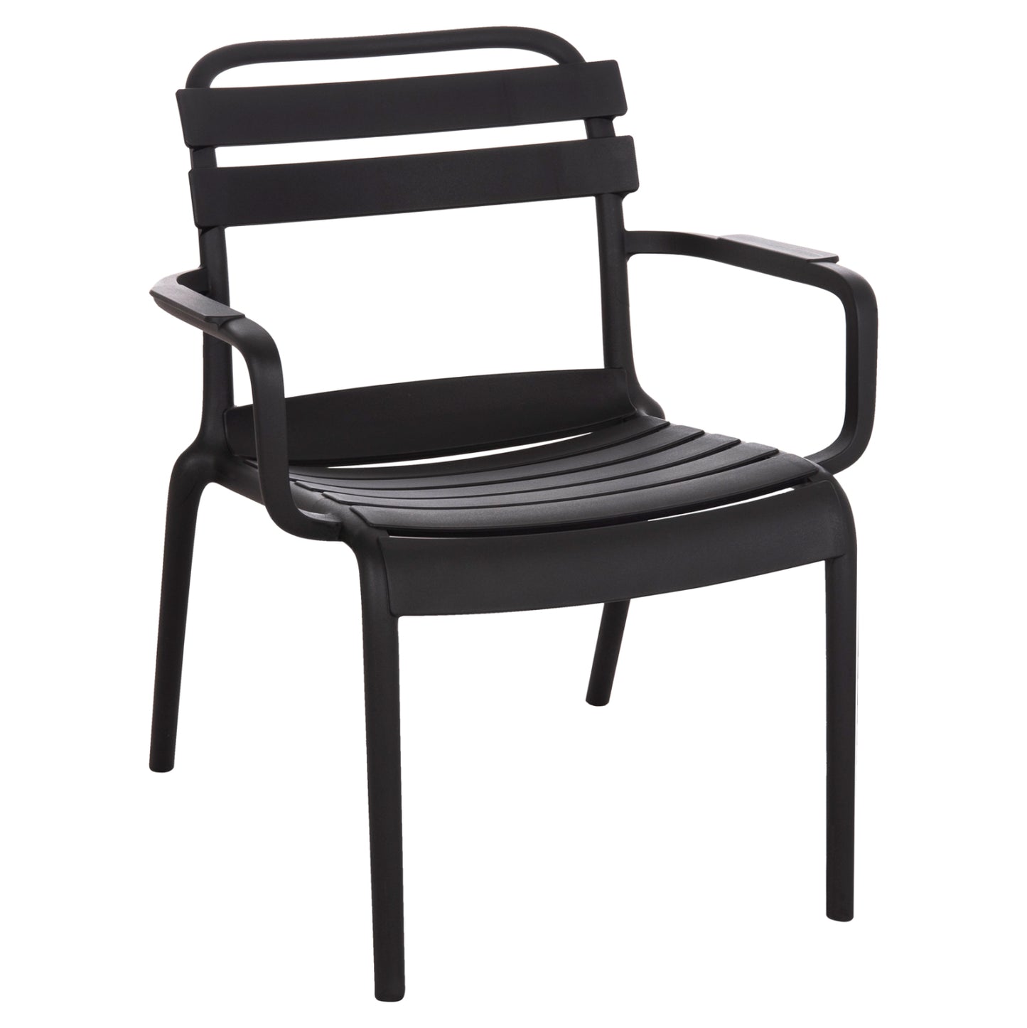 Polypropylene Lounge Armchair Korver Hm6333.02 Black 63.5x65x76hcm.