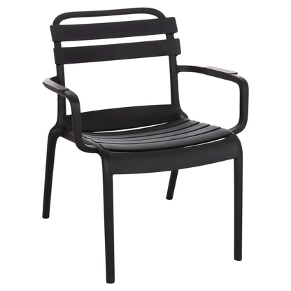 Polypropylene Lounge Armchair Korver Hm6333.02 Black 63.5x65x76hcm.