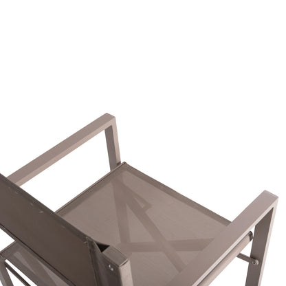 Director's Chair Aluminum Dupre Hm5094.03 Champagne Color 57x48,5x85.5hcm.