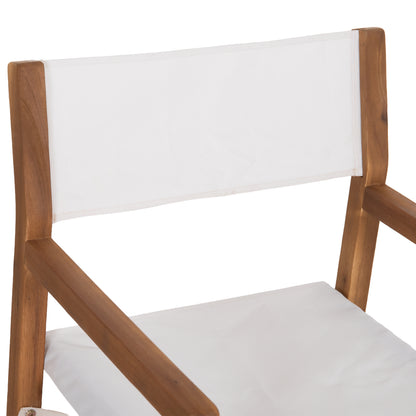 Director's Chair Soul Hm6524.02 Acacia Wood In Natural--ecru Textilene 54x51x84hcm.