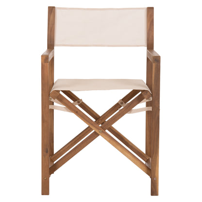 Director's Chair Soul Hm6524.04 Acacia Wood In Natural--beige Textilene 54x51x84hcm.