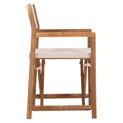 Director's Chair Soul Hm6524.04 Acacia Wood In Natural--beige Textilene 54x51x84hcm.