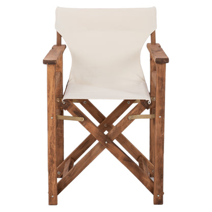 Director's Armchair Walnut With Ecru Sail Cloth Hm11518.01 58x48x88 Cm.