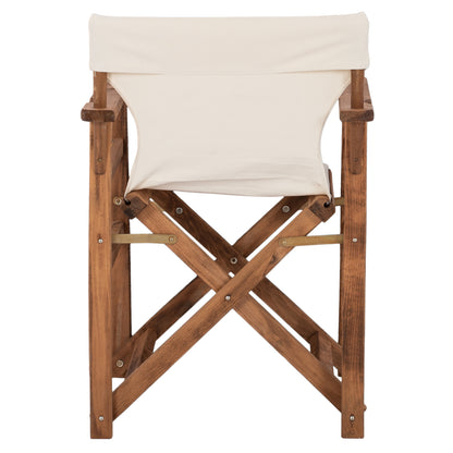 Director's Armchair Walnut With Ecru Sail Cloth Hm11518.01 58x48x88 Cm.