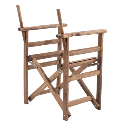 Director's Frame Armchair Limnos Walnut Impregnated Limnos Hm5574.01 57x54x88,5Η Cm