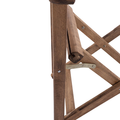 Director's Frame Armchair Limnos Walnut Impregnated Limnos Hm5574.01 57x54x88,5Η Cm