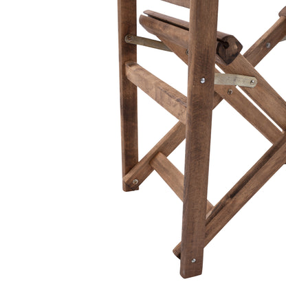 Director's Frame Armchair Limnos Walnut Impregnated Limnos Hm5574.01 57x54x88,5Η Cm