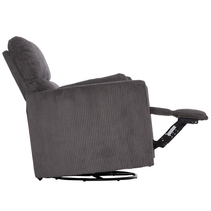 Armchair Relax/breastfeeding Velmora Hm3300.01 Grey Striped Fabric 100x90x100hcm.