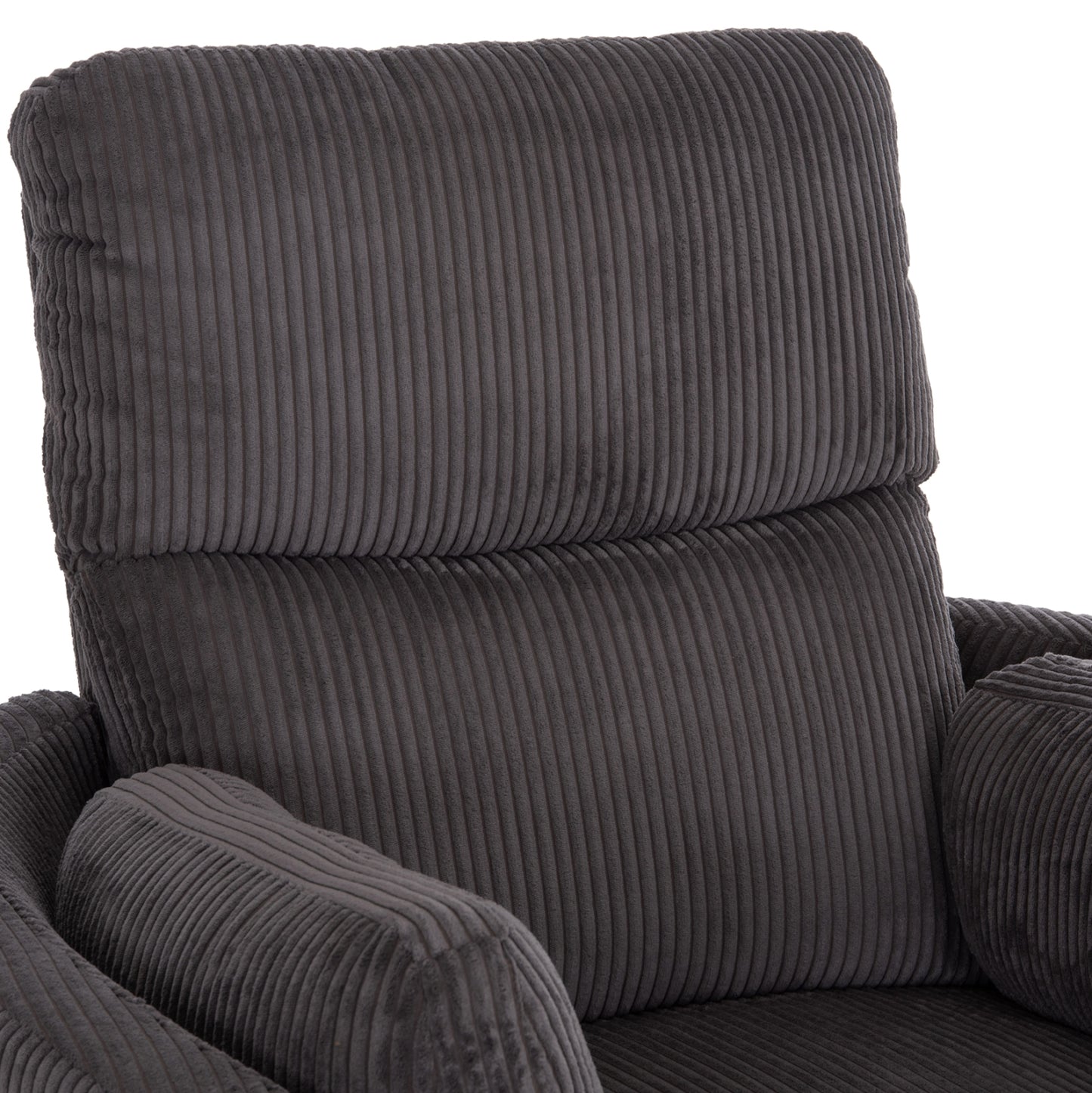 Armchair Relax/breastfeeding Velmora Hm3300.01 Grey Striped Fabric 100x90x100hcm.