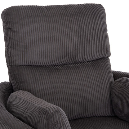 Armchair Relax/breastfeeding Velmora Hm3300.01 Grey Striped Fabric 100x90x100hcm.