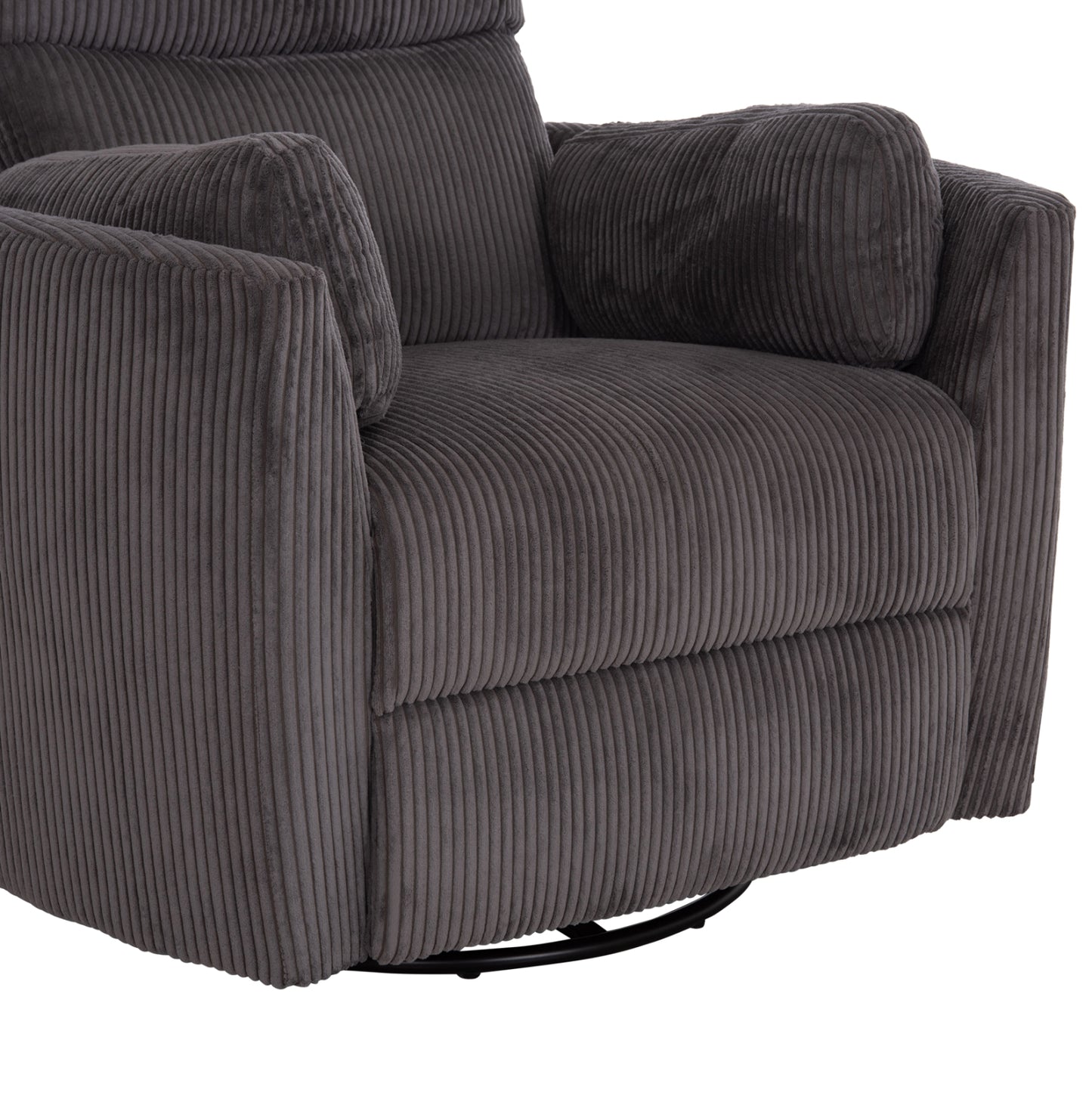 Armchair Relax/breastfeeding Velmora Hm3300.01 Grey Striped Fabric 100x90x100hcm.