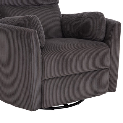 Armchair Relax/breastfeeding Velmora Hm3300.01 Grey Striped Fabric 100x90x100hcm.