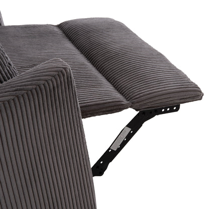 Armchair Relax/breastfeeding Velmora Hm3300.01 Grey Striped Fabric 100x90x100hcm.