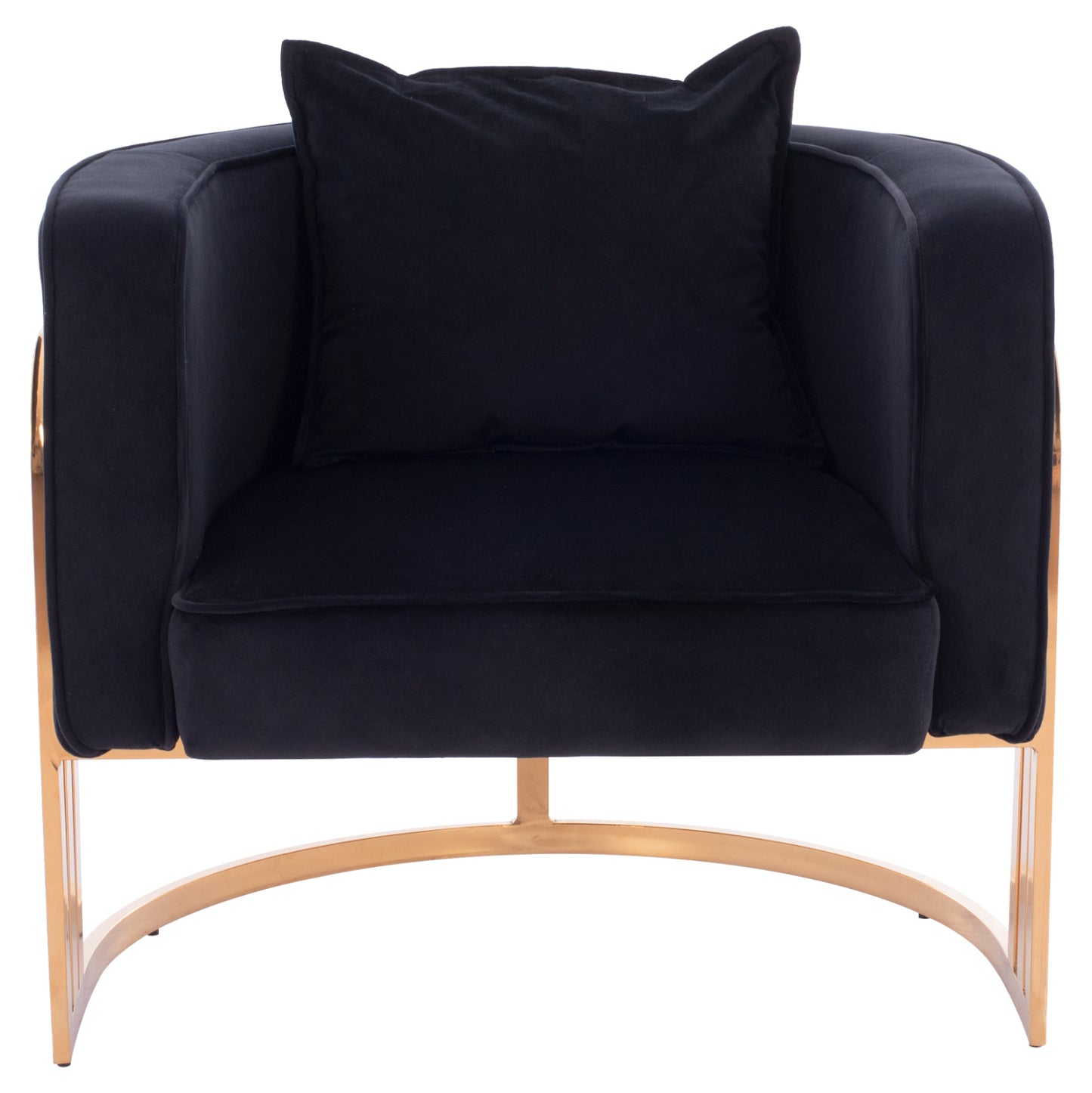 Tiana Armchair With Gold Metal Frame And Low Back In A Semi-circular Arrangement Hm8738.04
