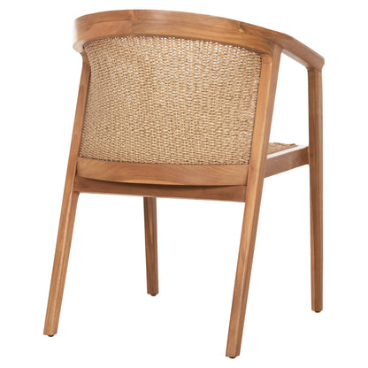 Dining Chair Renly Hm18239 Teak Wood In Natural-viro Rope 60x59x82hcm