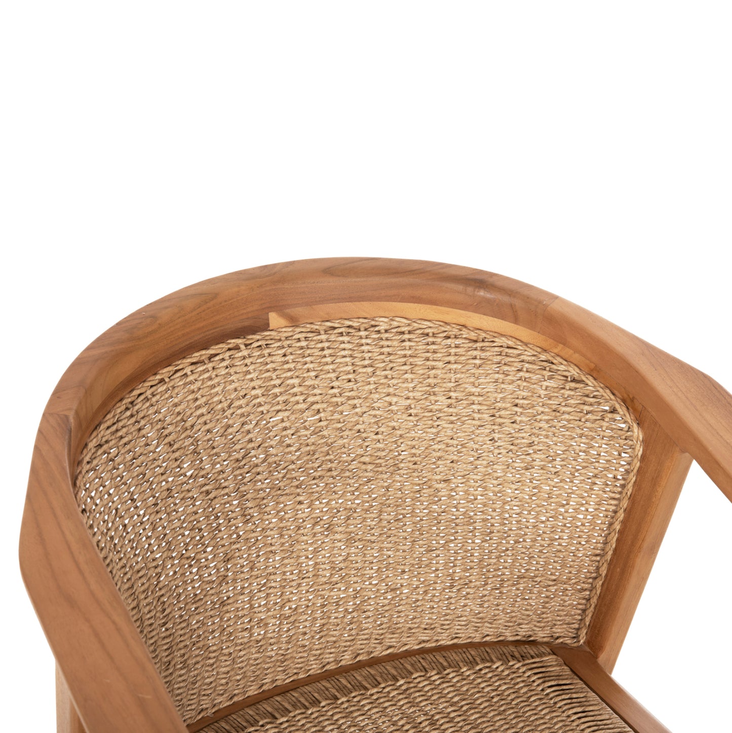 Dining Chair Renly Hm18239 Teak Wood In Natural-viro Rope 60x59x82hcm