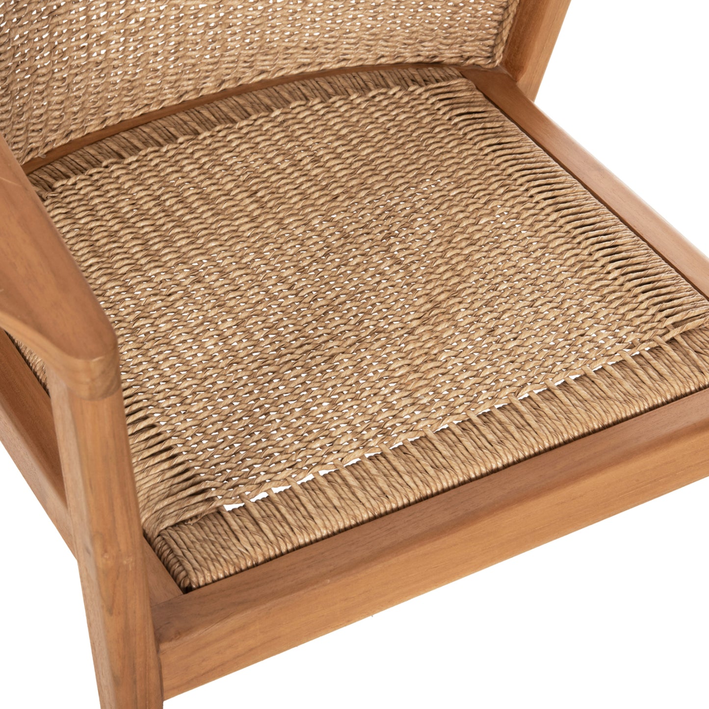 Dining Chair Renly Hm18239 Teak Wood In Natural-viro Rope 60x59x82hcm