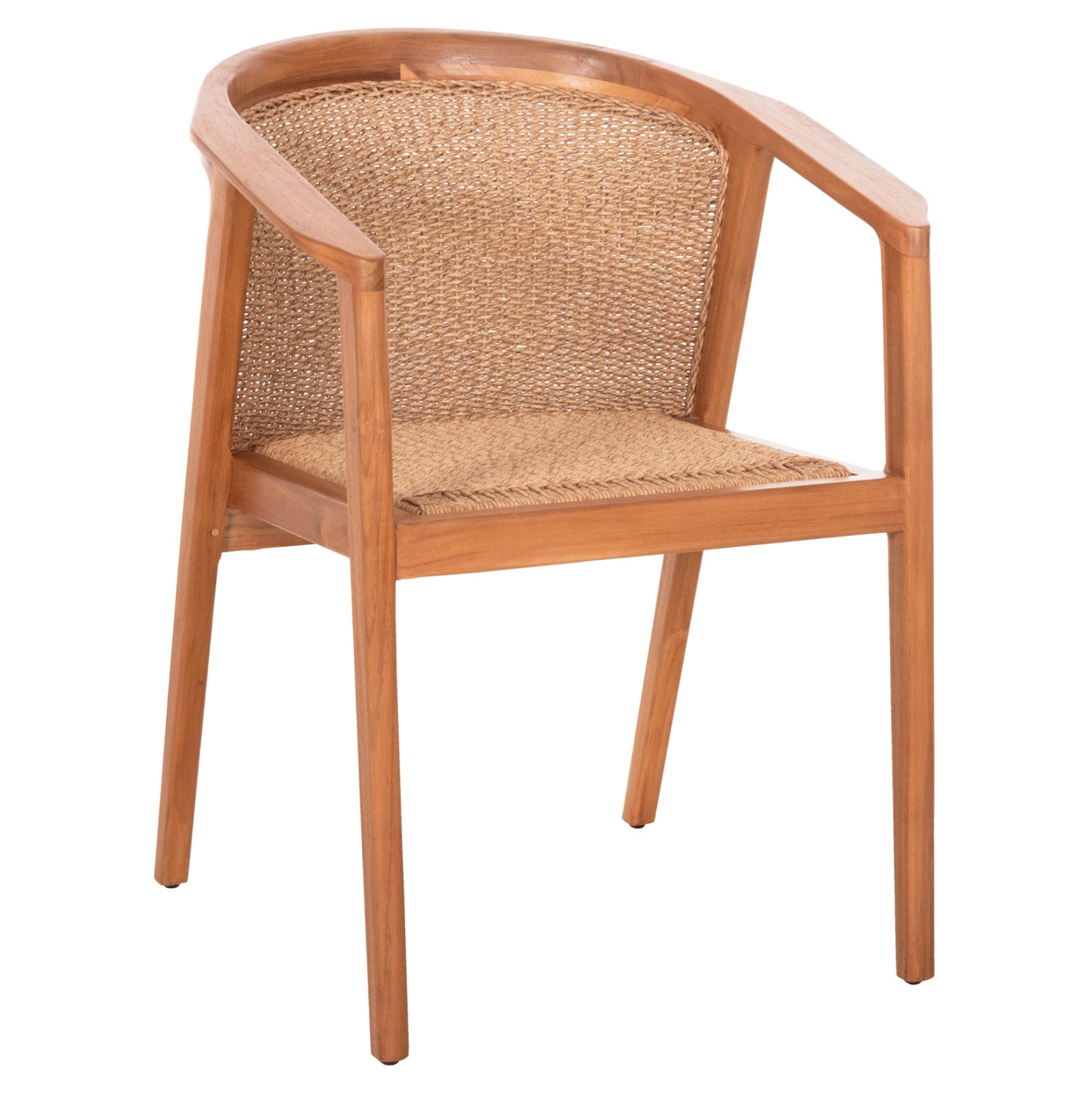 Dining Chair Renly Hm18239 Teak Wood In Natural-viro Rope 60x59x82hcm