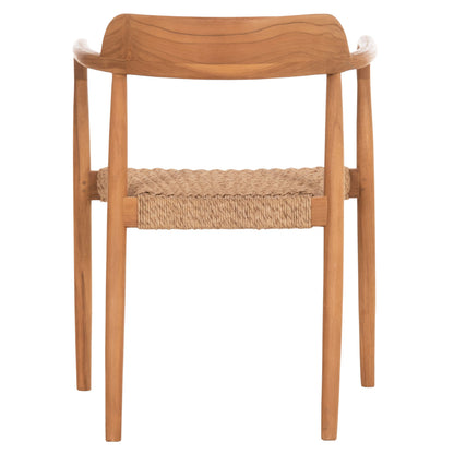 Dining Chair Robby Hm18350 Teak Wood & Viro Rope In Natural Colors 55x50x71hcm.