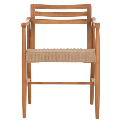 Dining Chair Robin Hm18351 Teak Wood & Viro Rope In Natural Colors 53.5x60x78hcm.