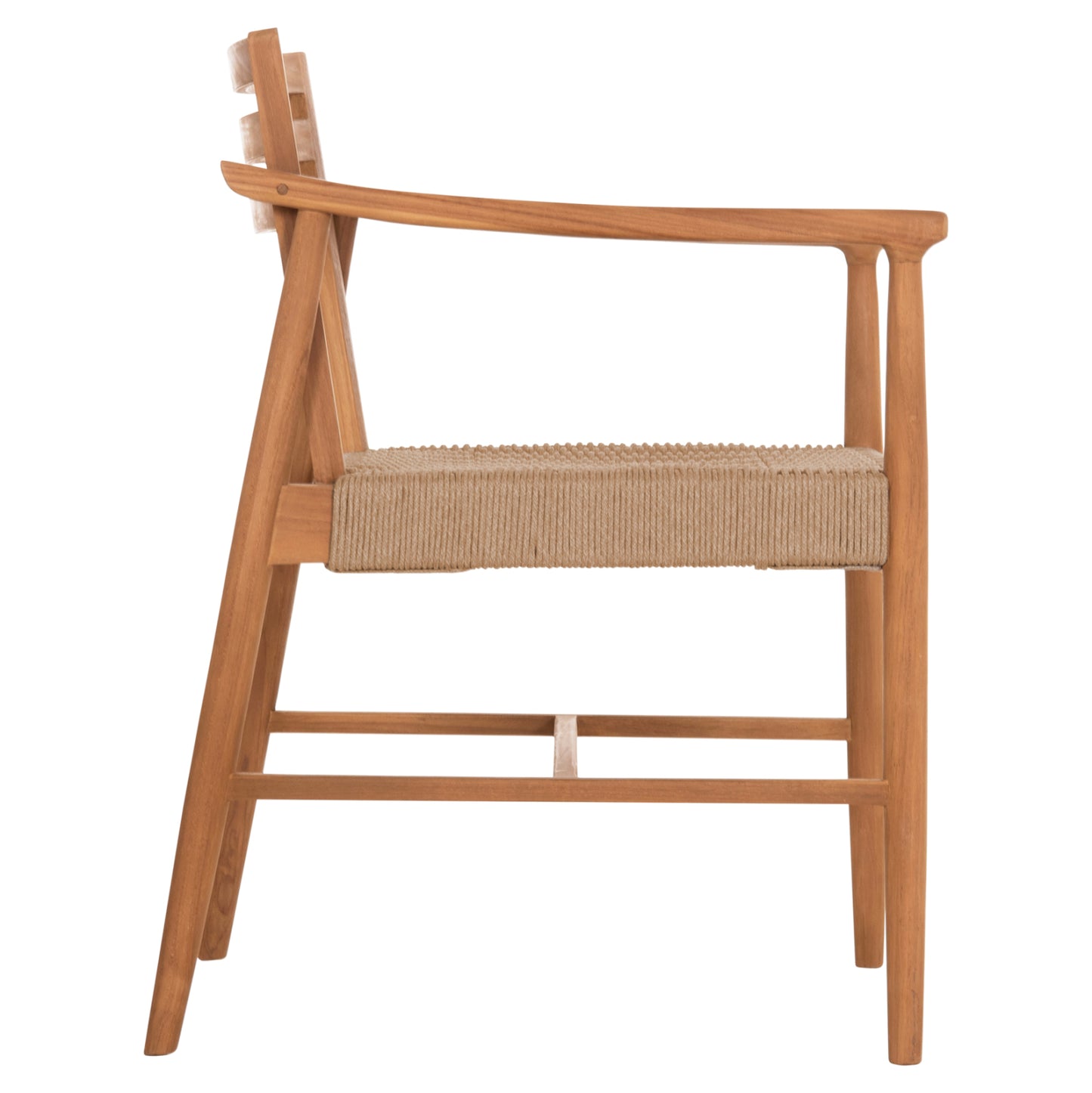 Dining Chair Robin Hm18351 Teak Wood & Viro Rope In Natural Colors 53.5x60x78hcm.