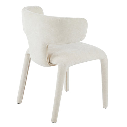Dining Armchair Bien Hm18361.02 Ecru Linen Fabric 49.5x55.5x76hcm.